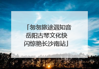 匆匆旅途遇知音 岳阳古琴文化快闪惊艳长沙南站