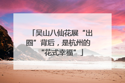 吴山八仙花展“出圈”背后，是杭州的“花式幸福”