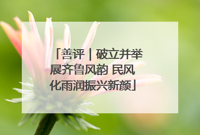 善评｜破立并举展齐鲁风韵 民风化雨润振兴新颜
