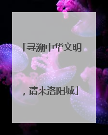 寻溯中华文明，请来洛阳城