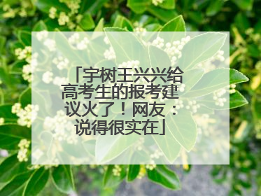 宇树王兴兴给高考生的报考建议火了！网友：说得很实在