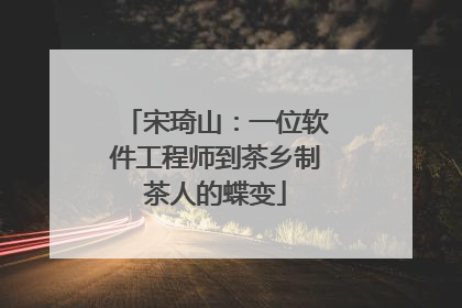 宋琦山：一位软件工程师到茶乡制茶人的蝶变