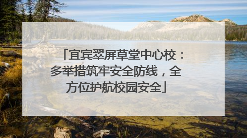 宜宾翠屏草堂中心校：多举措筑牢安全防线，全方位护航校园安全