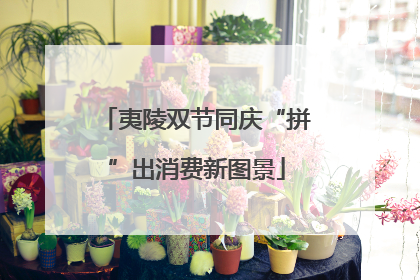 夷陵双节同庆“拼”出消费新图景