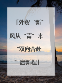 外贸“新”风从“青”来 “双向奔赴”启新程
