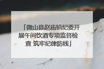微山县赵庙镇纪委开展午间饮酒专项监督检查 筑牢纪律防线