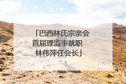 巴西林氏宗亲会首届理监事就职 林伟萍任会长