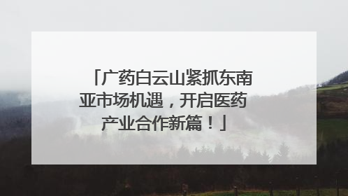 广药白云山紧抓东南亚市场机遇，开启医药产业合作新篇！