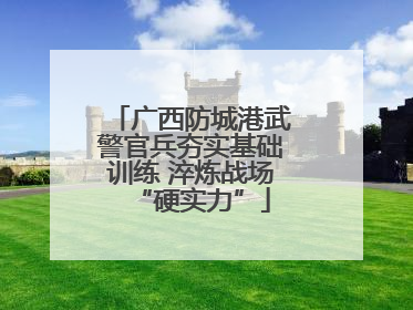 广西防城港武警官兵夯实基础训练 淬炼战场“硬实力”