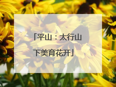 平山：太行山下美育花开