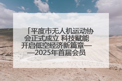 平度市无人机运动协会正式成立 科技赋能开启低空经济新篇章——2025年首届会员大会暨无人机应用发展论坛成功举办