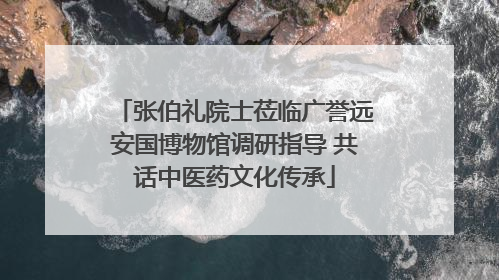 张伯礼院士莅临广誉远安国博物馆调研指导 共话中医药文化传承