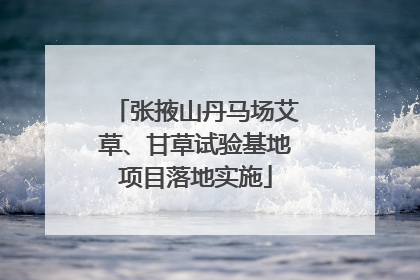 张掖山丹马场艾草、甘草试验基地项目落地实施