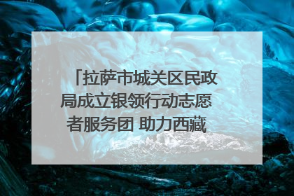 拉萨市城关区民政局成立银领行动志愿者服务团 助力西藏银发经济发展
