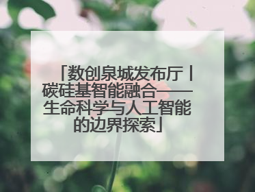 数创泉城发布厅丨碳硅基智能融合——生命科学与人工智能的边界探索