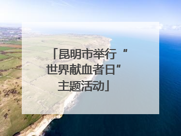 昆明市举行“世界献血者日”主题活动