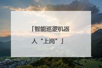 智能巡逻机器人“上岗”