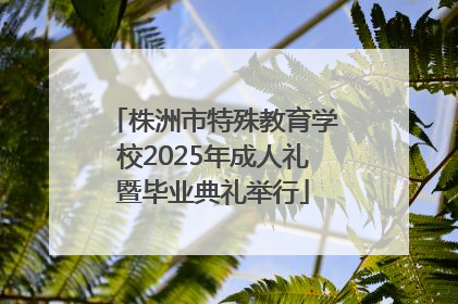 株洲市特殊教育学校2025年成人礼暨毕业典礼举行