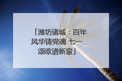 潍坊诸城：百年风华铸党魂 七一颂歌谱新章