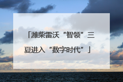 潍柴雷沃“智领”三夏进入“数字时代”