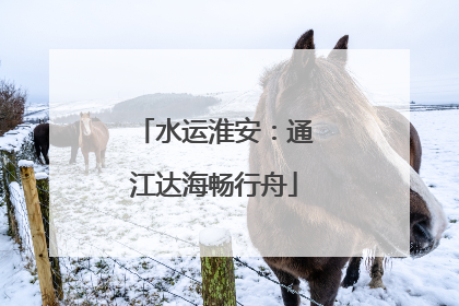 水运淮安：通江达海畅行舟