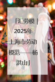 汇劳模｜2025年上海市劳动模范——杨洪山