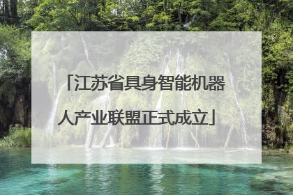 江苏省具身智能机器人产业联盟正式成立