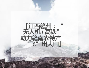 江西赣州：“无人机+高铁”助力赣南农特产“飞”出大山