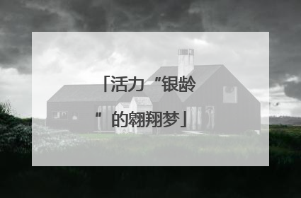 活力“银龄”的翱翔梦