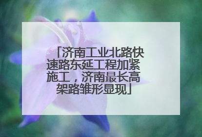 济南工业北路快速路东延工程加紧施工，济南最长高架路雏形显现