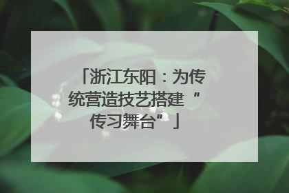 浙江东阳：为传统营造技艺搭建“传习舞台”