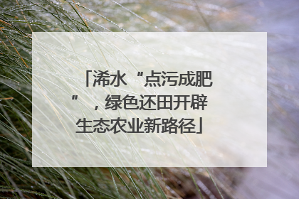 浠水“点污成肥”，绿色还田开辟生态农业新路径