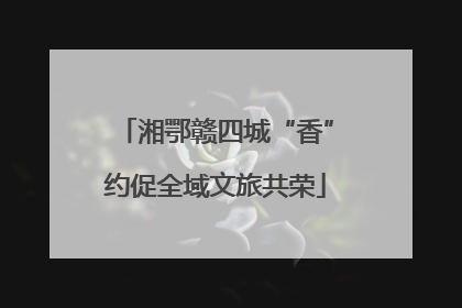 湘鄂赣四城“香”约促全域文旅共荣