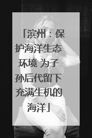 滨州：保护海洋生态环境 为子孙后代留下充满生机的海洋