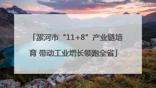 漯河市“11+8”产业链培育 带动工业增长领跑全省