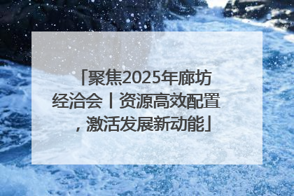 聚焦2025年廊坊经洽会丨资源高效配置，激活发展新动能