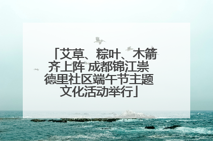 艾草、粽叶、木箭齐上阵 成都锦江崇德里社区端午节主题文化活动举行
