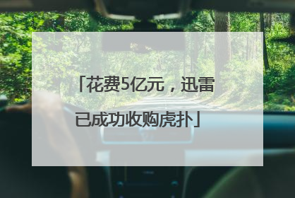 花费5亿元，迅雷已成功收购虎扑