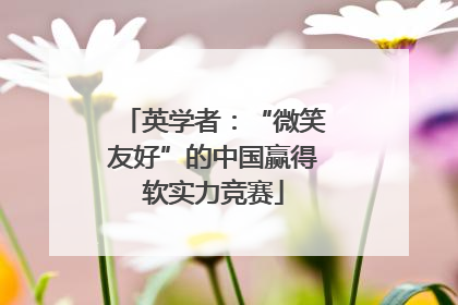 英学者：“微笑友好”的中国赢得软实力竞赛