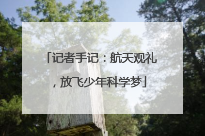 记者手记：航天观礼，放飞少年科学梦