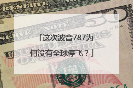 这次波音787为何没有全球停飞？