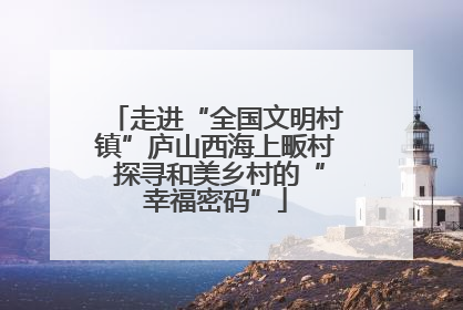 走进“全国文明村镇”庐山西海上畈村 探寻和美乡村的“幸福密码”
