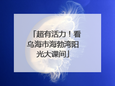 超有活力！看乌海市海勃湾阳光大课间
