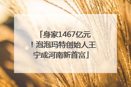 身家1467亿元！泡泡玛特创始人王宁成河南新首富