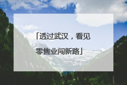 透过武汉，看见零售业闯新路