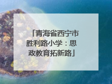 青海省西宁市胜利路小学：思政教育拓新路