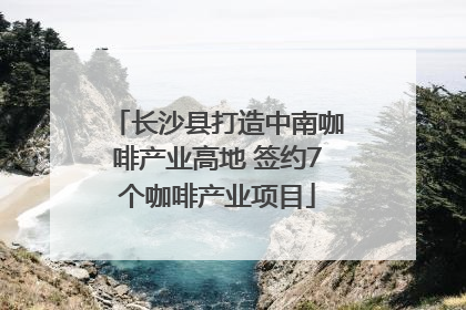 长沙县打造中南咖啡产业高地 签约7个咖啡产业项目