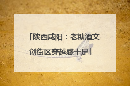 陕西咸阳：老糖酒文创街区穿越感十足