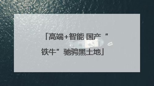 高端+智能 国产“铁牛”驰骋黑土地