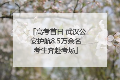 高考首日 武汉公安护航8.5万余名考生奔赴考场